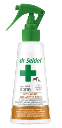 Dr Seidel Spray Dla Psa Kota Kwas Octowy i Borowy 2x100ml