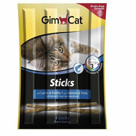 Gimcat Sticks 20g Łosoś Pstrąg 4szt.