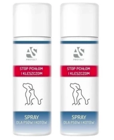 As Preparat Ochronny na Kleszcze Pchły Spray Ziołowy 2x126g