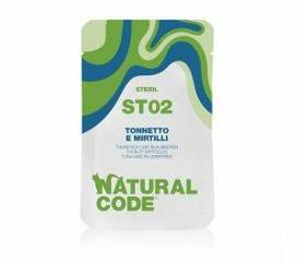 Natural Code Kot Saszetka 70g St02 Tuńczyk Jagody Pokarm Dla Kotów Sterilizowanych