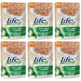 Life Cat Mokra Karma dla Kota Kurczak Łosoś 6x70g