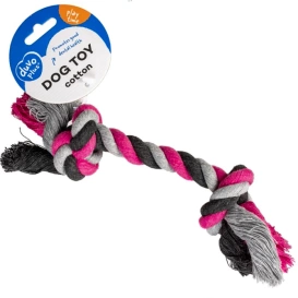 Duvo+ Zabawka dla Psa Sznur 2 Węzły Różowy 35cm