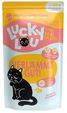 Lucky Lou Karma Dla Kota Drób Jagnięcina 125g