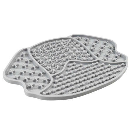 Duvo+ Dog Mata Dla Psa Spowalniająca Silikon Szara 21.5cm