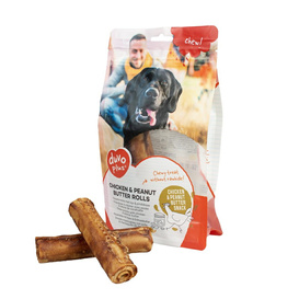 Duvo+ Patyki dla Psa Kurczak Masło Orzechowe 5szt 330g