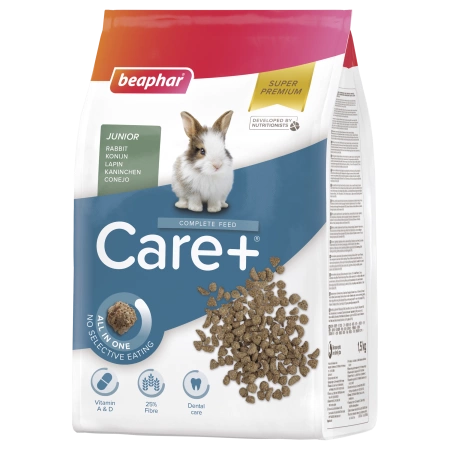 Beaphar Care+ Sucha Karma dla królika Juniora, Pełnoporcjowa 1,5kg