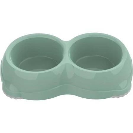 Yarro Miska Dla Psa Podwójna Plastikowa Zielona 2x0,64l