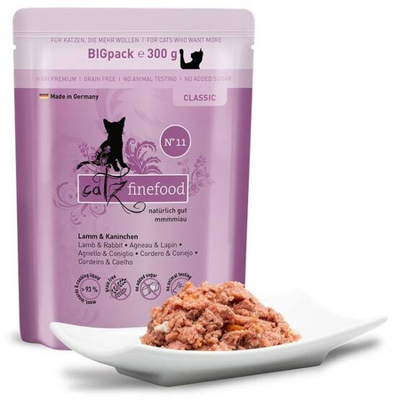 Catz Finefood Classic Karma Dla Kota Jagnięcina Królik 300g