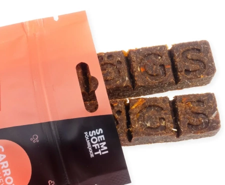 4Dogs Przysmak Dla Psa Baton Kaczka Marchew Półmiękki 2szt