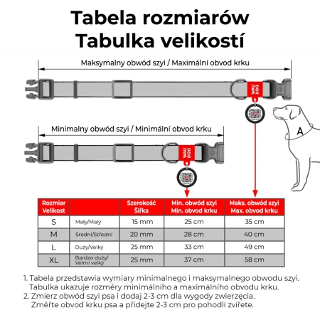 WAUDOG Obroża Dla Psa Arbuz Z Adresówką QR XS
