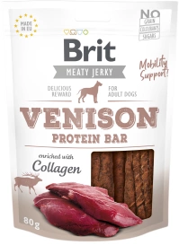 Brit Jerky Venison Protein Bar 80g, przysmak dla psa