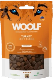 Woolf Soft Cubes Przysmak Dla Psa Indyk 100g