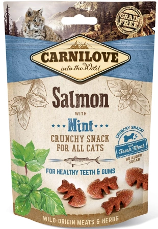 Carnilove Kot Snack Crunch Salmon & Mint 50g