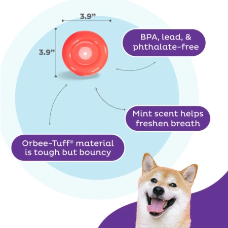 Outward Hound Orbee-Tuff Zabawka Dla Psa Czerwona S