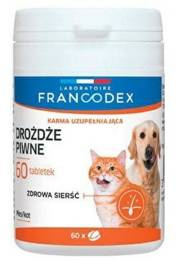 Francodex Witaminy Drożdże Piwne 60 szt Dla Psów I Kotów