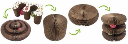 Zolux Chatouille Drapak Dla Kota Podwójny z Piłką 17,5cm