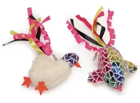 Camon Zabawka dla Kota z Kocimiętką Świecący Ptak 8cm