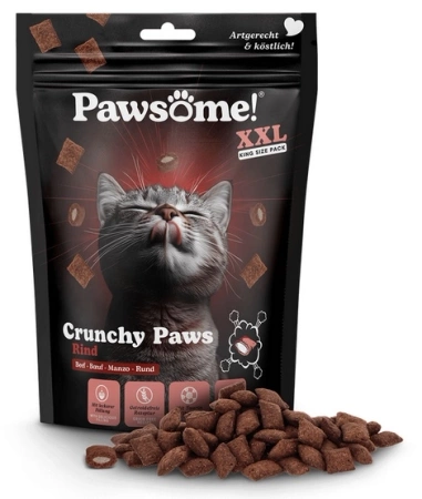 Pawsome Crunchy Paws Przysmak dla Kota Wołowina 150g