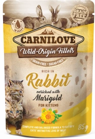 Carnilove Cat Rabbit & Marigold Kitten - królik i nagietek saszetka 85g