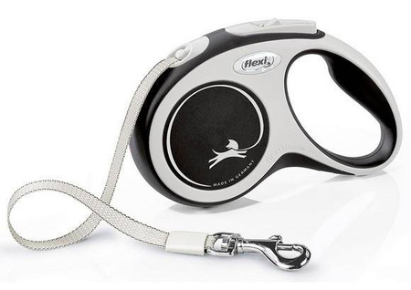 Flexi New Comfort Smycz taśma S 5m czarna