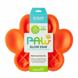 Pet Dream House Paw Orange Easy 36x30x3 Interaktive Slow Feeder