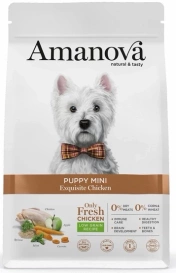 Amanova Mini Exquisite Karma dla Szczeniąt Kurczak 500g