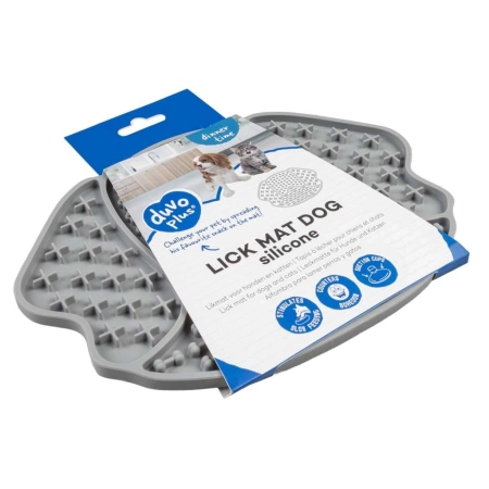 Duvo+ Dog Mata Dla Psa Spowalniająca Silikon Szara 21.5cm