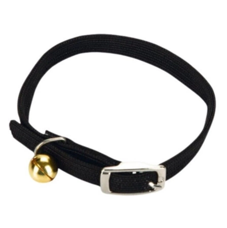 Beeztees Obroża Dla Kota Czarna Z Dzwonkiem 6-29cm