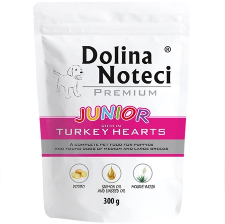Dolina Noteci Karma Dla Szczeniąt Serca Indyka 12x300g