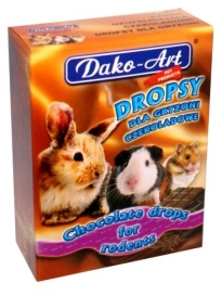 Dako-Art Dropsy Czekoladowe dla Gryzoni Karton 75g