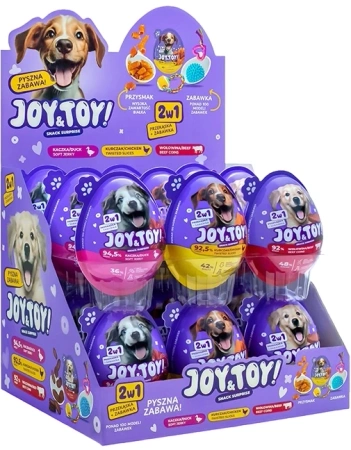Joy&Toy Jajko Niespodzianka dla Psa Kaczka+Zabawka 20g