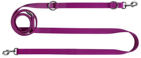 Chaba Smycz dla Psa Taśma Regulowane 3/260cm Fuksja