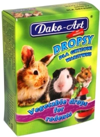 Dako-Art Dropsy Warzywne dla Gryzoni Karton 75g