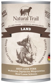 Natural Trail Karma dla Psa Wołowina Wieprzowina Jagnięcia 400g