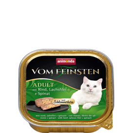 Animonda Kot 100g V.Feinsten Wołowina, Łosoś, Szpinak Tacka