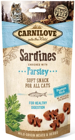 Carnilove Kot Snack Soft Sardine & Parsley 50g