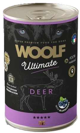 Woolf Ultimate Mokra Karma dla Psa Jeleń Jagody 400g