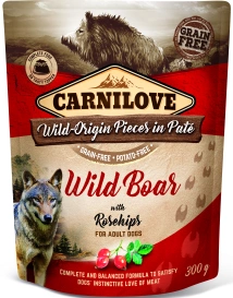 Carnilove Pies Saszetka 300g Wild Boar& Rosehip / 12, karma dla psa