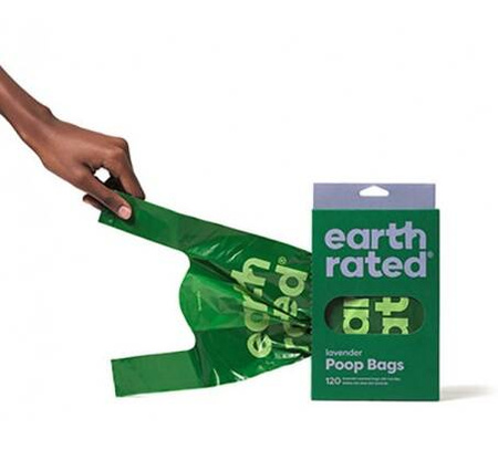 Earth Rated Reklamówki Worki na Odchody Lawendowe 120szt