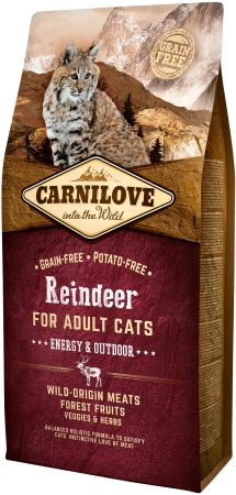 Carnilove Sucha Karma Dla Kota Energy Outdoor Renifer 6kg