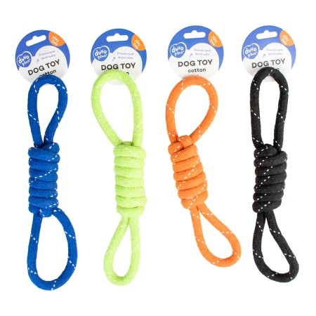 Duvo+ Sznur dla Psa z Dwoma Uchwytami Mix Kolor 30cm