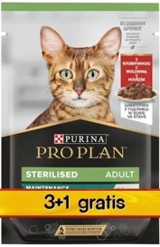 Purina Pro Plan Sterilised Karma dla Kota Wołowina 4x85g