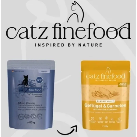 Catz Finefood Classic N17 dla Kota Drób Krewetki 85g