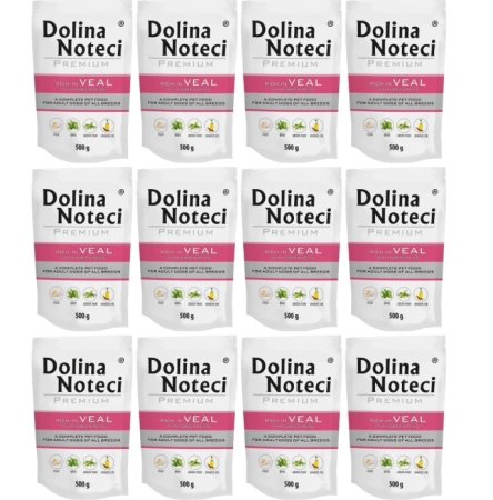 Dolina Noteci Premium Karma dla Psa Cielęcina 12x500g
