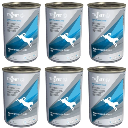 Trovet LRD Hypoallergenic Karma Dla Psa Jagnięcina 6x400g