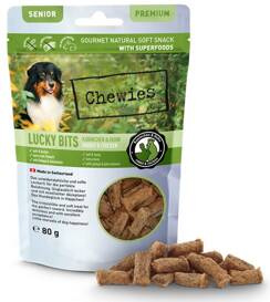 Chewies Lucky Bits Przysmak Dla Psa Seniora Królik Kura 80g