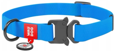 WAUDOG Wodoodporna Obroża Dla Psa Niebieska QR M