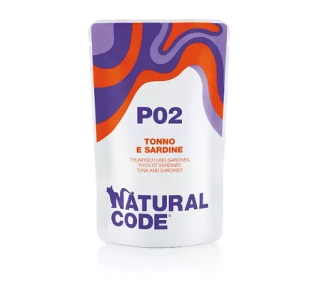 Natural Code Kot Saszetka 70g P02 Tuńczyk/ Sardynki