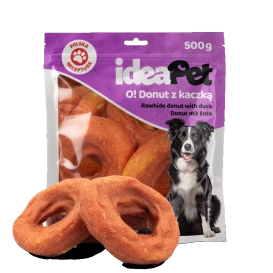 Ideapet Przysmak dla Psa Donut z Kaczką 500g