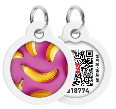 WAUDOG Smart ID Adresówka Dla Psa Koło Banan 30mm